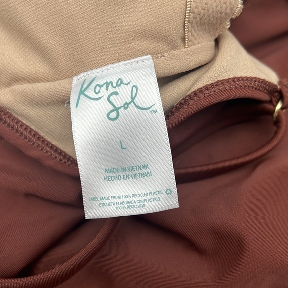 Kona Sol Brown One piece chain Link Strap Detail size Large - Picture 12 of 14